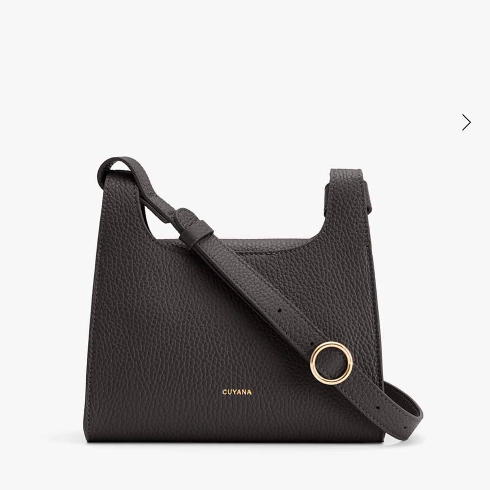 Cuyana Forest Green Mini Double Loop Bag